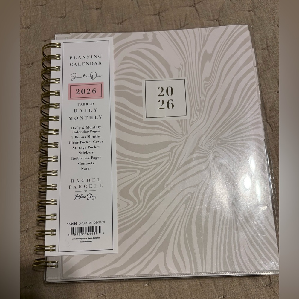 Rachel Parcell 2026 Planner Yearly Monthly NWT